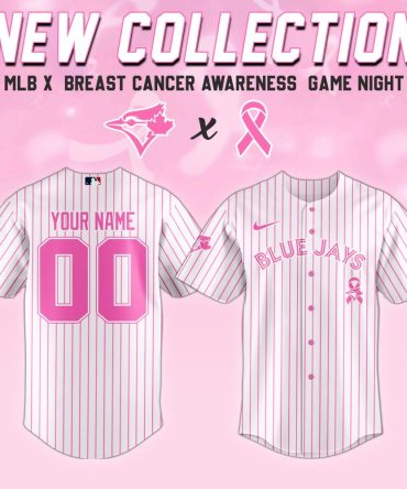 Customizable Pink Blue Jays Jersey - Breast Cancer Awareness Mlb Collection