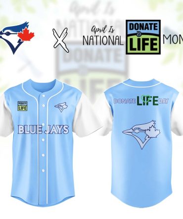 Limited Edition Blue Jays Jersey - Celebrate National Donate Life Month In Style!