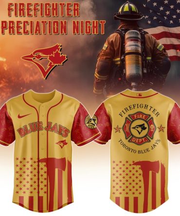 Limited Edition Firefighter Appreciation Blue Jays Jersey – Honor Heroes Now!