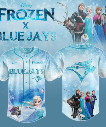 Disney Frozen X Blue Jays Limited Edition Baseball Jersey - Perfect For Fans & Collectors!
