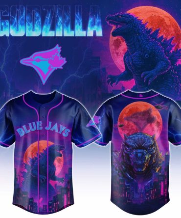 Epic Godzilla Blue Jays Jersey - Vibrant Design For Fans & Collectors