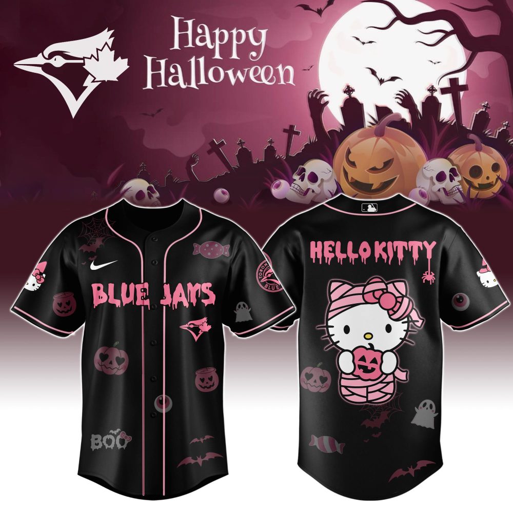 Limited Edition Halloween Jersey - Hello Kitty & Blue Jays Spooky Design
