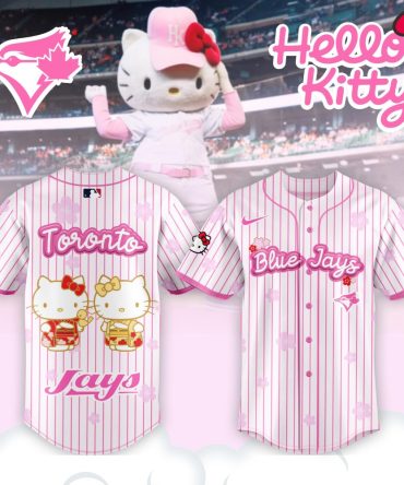 Hello Kitty X Toronto Blue Jays Pink Baseball Jersey - Limited Edition Fan Gear