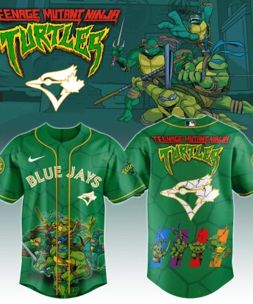 Tmnt X Blue Jays Limited Edition Baseball Jersey – Bold Green Fan Gear