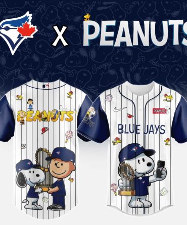 Limited Edition Blue Jays X Peanuts Jersey - Snoopy & Friends Baseball Shirt