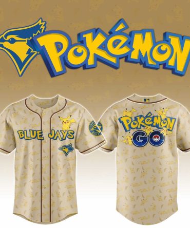 Limited Edition Pokémon Go Blue Jays Jersey - Pikachu Design For Fans!