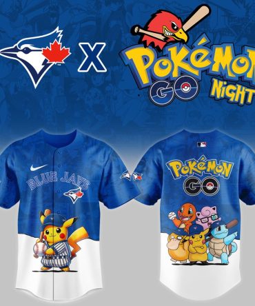 Exclusive Blue Jays X Pokémon Go Night Jersey – Pikachu & Friends Design
