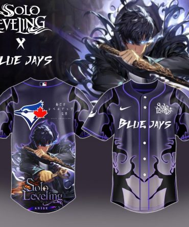Solo Leveling X Blue Jays Limited Edition Baseball Jersey – Epic Anime Design