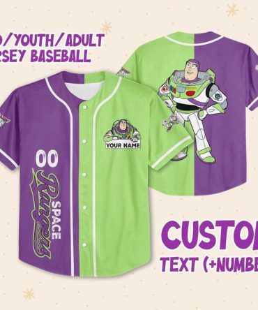 Custom Space Ranger Baseball Jersey - Kids/Youth/Adults - Personalized Name & Number