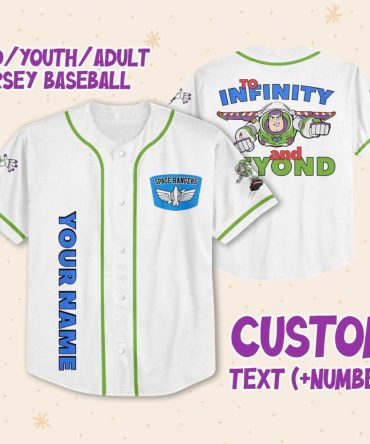 Custom Kids/Adult Baseball Jersey - Space Rangers Design, Add Your Name & Number!