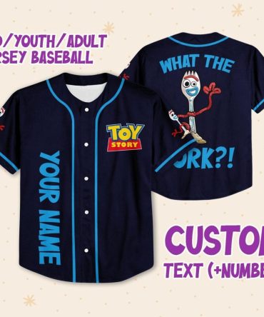 Custom Toy Story Baseball Jersey – Personalized Name & Number For Kids/Youth/Adults