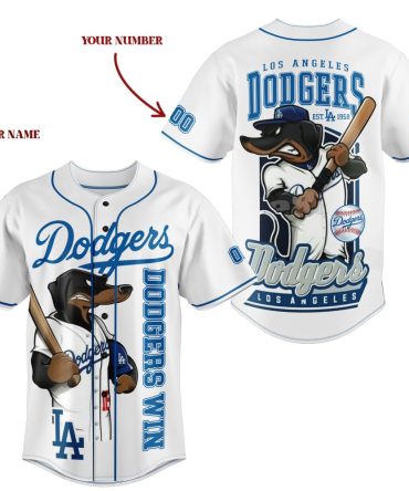 Custom La Dodgers Baseball Jersey – Personalize Name & Number – Unique Fan Gift