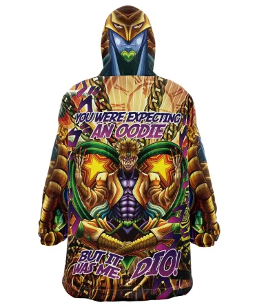 Trippy Dio Brando Jojo'S Bizarre Adventure Hooded Blanket Hoodie