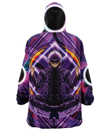 Trippy Drippy Satoru Gojo Jujutsu Kaisen Hooded Blanket Hoodie