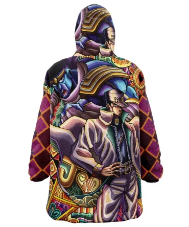 Trippy Jotaro Kujo Jojo’S Bizarre Adventure Hooded Blanket Hoodie