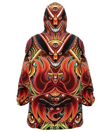 Trippy Shippuden Baron Mode Boruto Hooded Blanket Hoodie