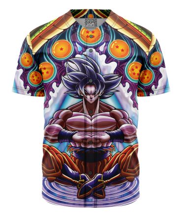 Vibrant Anime Warrior Graphic T-Shirt - Dragon Ball Inspired Design Tee
