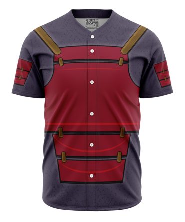 Anime-Inspired Samurai Baseball Jersey - Unique Cosplay Apparel For Fans