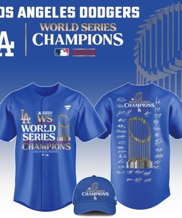 Celebrate La Dodgers 2024 World Series Win - Official Champions Jersey & Hat Set!