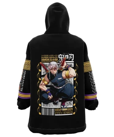 Uzui Tengen Demon Slayer Hooded Blanket Hoodie