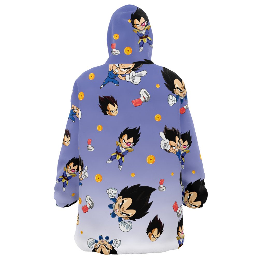 Vegeta Pattern Dragon Ball Z Hooded Blanket Hoodie - Image 2