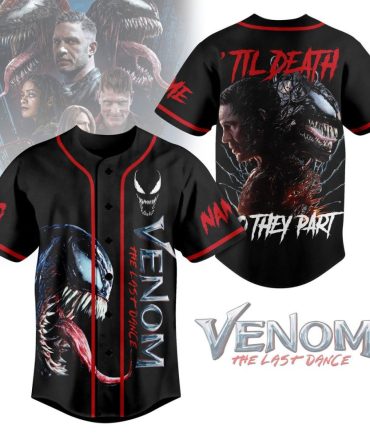 Venom 'The Last Dance' Baseball Jersey - Bold Graphic Tee For Fans