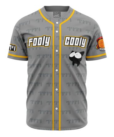 Flcl Inspired Gray Baseball Jersey - Stylish Anime Fan Apparel