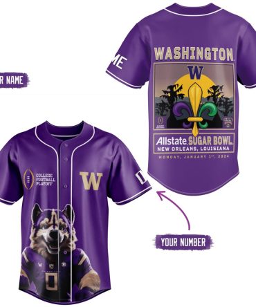 Custom Washington Sugar Bowl Jersey 2024 – Personalize Name & Number – Limited Edition
