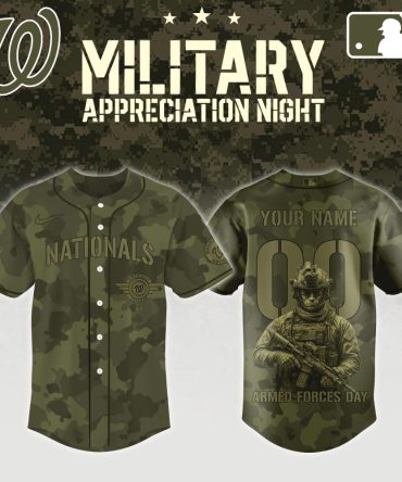 Custom Military Appreciation Camo Baseball Jersey - Personalize For Armed Forces Day