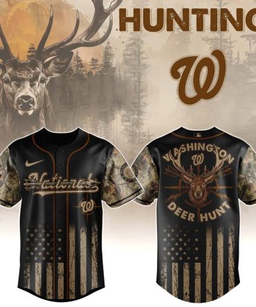 Men'S Camo Hunting Jersey - Washington Deer Hunt Design, Perfect For Outdoor Adventures