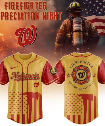 Exclusive Washington Nationals Firefighter Appreciation Jersey – Limited Edition
