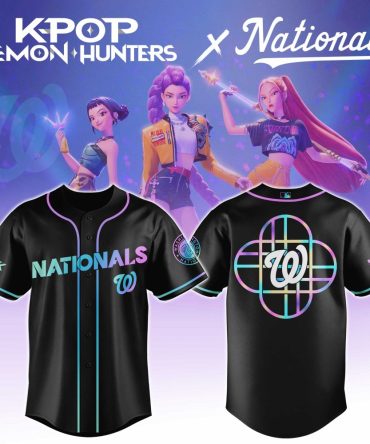 Exclusive K-Pop X Nationals Jersey – Limited Edition Neon Black Baseball Shirt