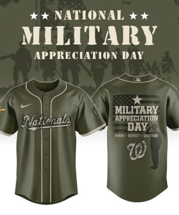 Patriotic Nationals Jersey - Honor Military Appreciation , Limited Edition