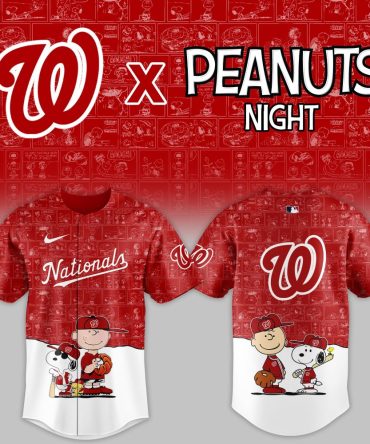 Limited Edition Nationals X Peanuts Night Jersey – Celebrate In Style With Charlie Brown & Snoopy!