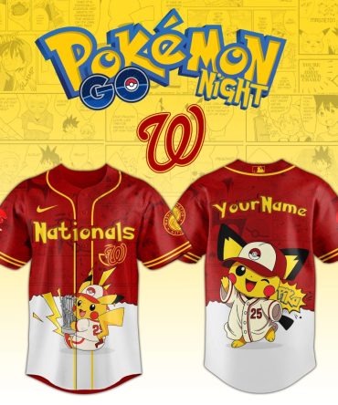 Customizable Pokémon Nationals Jersey – Pikachu Design For Fans