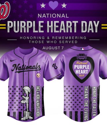 Honor Veterans: Purple Heart Day Nationals Jersey – Limited Edition Tribute