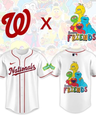 Limited Edition Nationals X Sesame Street Friends Jersey - Fan Favorite Collector'S Item!