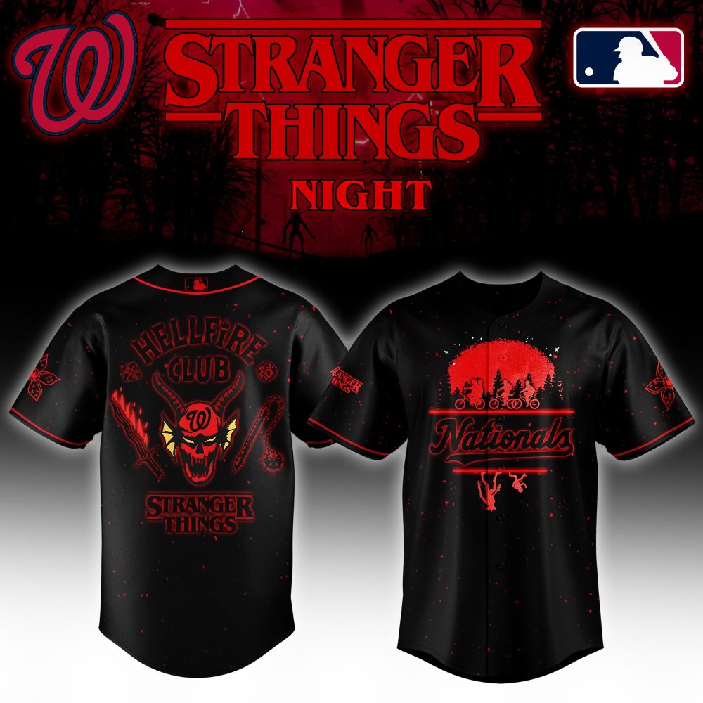 Stranger Things Night Nationals Jersey - Hellfire Club Design, Limited Edition