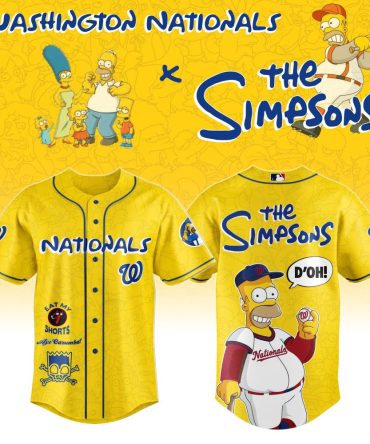 Exclusive Washington Nationals X The Simpsons Jersey – Limited Edition Homer Design!