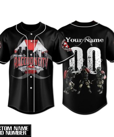 Custom Raccoon City Baseball Jersey – Personalized Name & Number – Unique Gift!