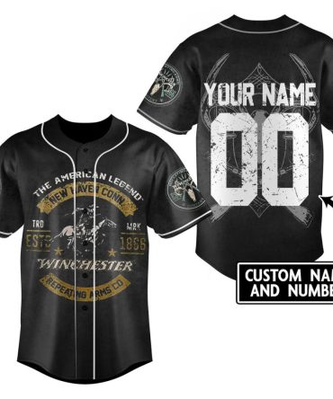Customizable Vintage Baseball Jersey - Add Your Name & Number - Unique Design