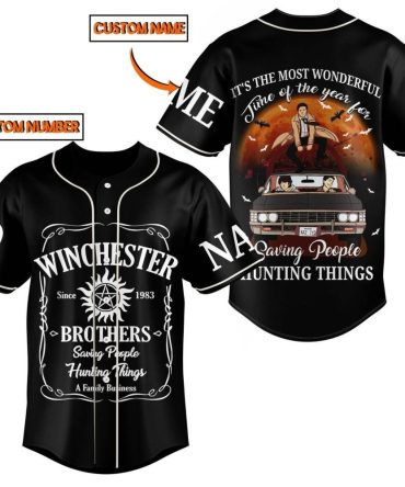 Custom Name & Number Winchester Brothers Baseball Jersey - Perfect Gift For Fans!