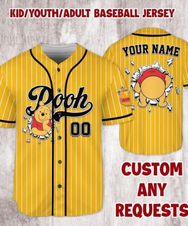 Customizable Yellow Baseball Jersey - Kids/Youth/Adult Sizes - Personalize With Your Name!