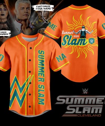 Customizable Wwe Summerslam 2024 Jersey - Personalize Your Name & Number!