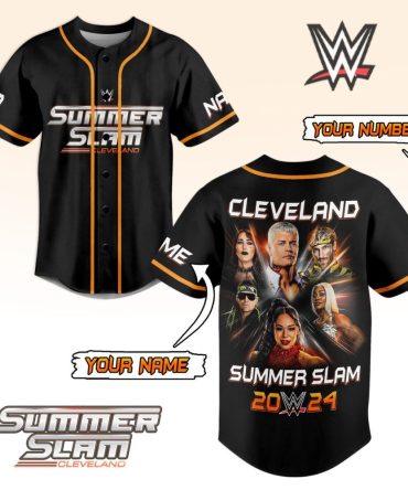 Custom Wwe Summerslam 2024 Jersey – Personalized Name & Number – Cleveland Edition
