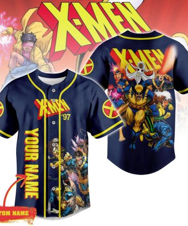 Custom X-Men '97 Baseball Jersey – Personalized Name, Vibrant Comic Design