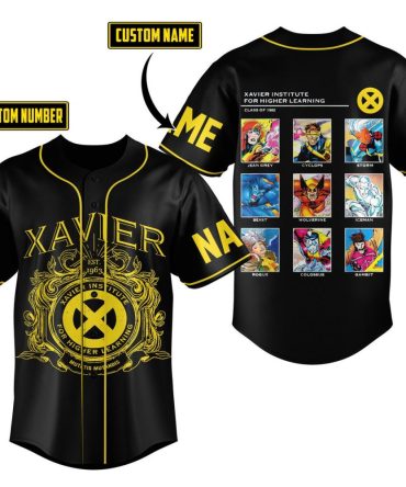 Customizable X-Men Baseball Jersey - Add Your Name & Number - Perfect Gift For Fans