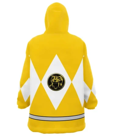 Yellow Ranger Mighty Morphin Power Rangers Hooded Blanket Hoodie