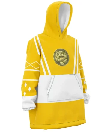 Yellow Ranger Ninjetti Rangers Hooded Blanket Hoodie