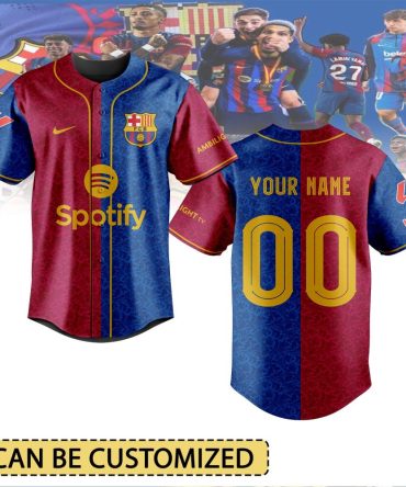 Custom Barcelona Fc Jersey - Personalized Name & Number - Official Team Colors
